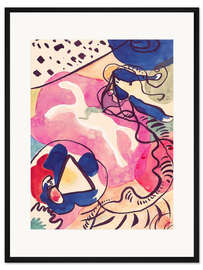 Gerahmter Kunstdruck Studie für „Der Blaue Reiter“ IV, 1911