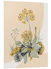 Foam board print Alpine flowers