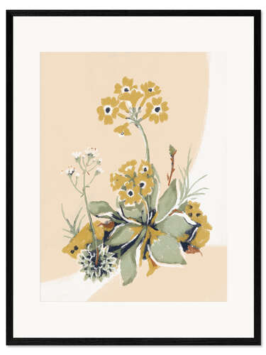 Framed art print Alpine flowers