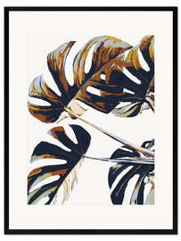Impression artistique encadrée Monstera