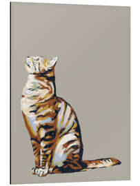 Magnettafel Katze schaut nach oben