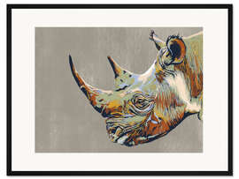 Framed art print Rhinoceros - Studio Carper