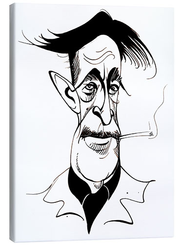 Canvas print Caricature of George Orwell, Writer and Journalist