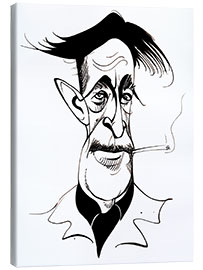 Canvas print Caricature of George Orwell, Writer and Journalist