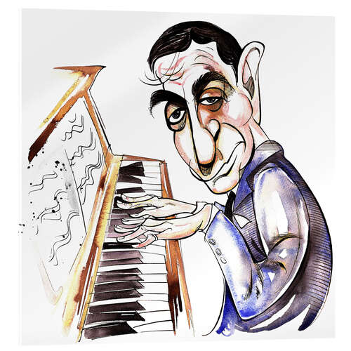 Akryylilasitaulu Caricature of Irving Berlin, composer