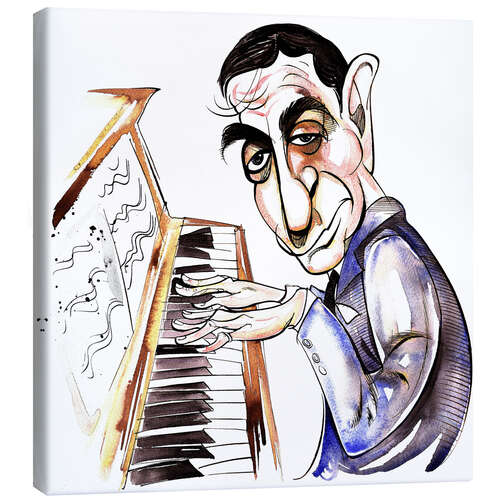 Quadro em tela Caricature of Irving Berlin, composer