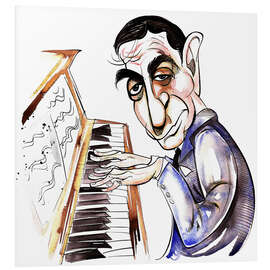 Foam board print Caricature of Irving Berlin, composer