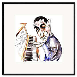 Framed art print Caricature of Irving Berlin, composer