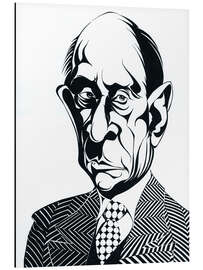 Quadro em alumínio Caricature of Arnold Schoenberg, Composer