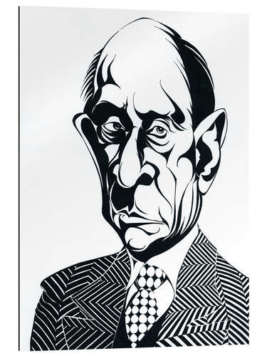 Gallery print Caricature of Arnold Schoenberg, Composer