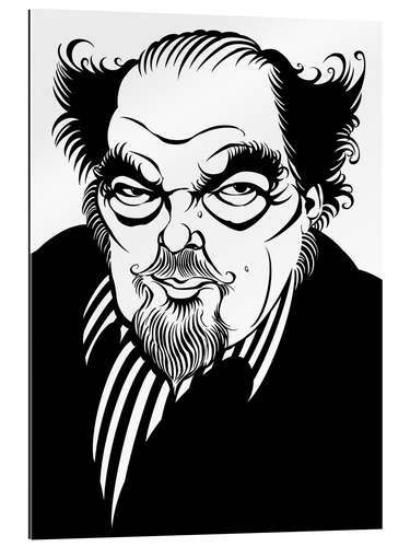 Cuadro de plexi-alu Caricature of Sir Peter Hall, Theatre and Film Director