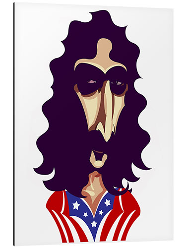 Aluminium print Frank Zappa