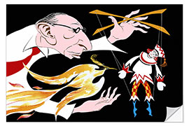 Wall sticker Caricature of Igor Stravinsky, Composer