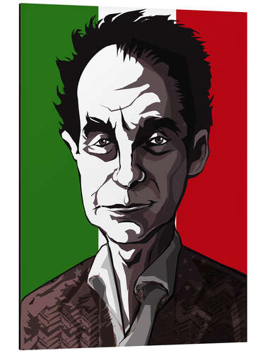 Tableau en aluminium Italo Calvino, Writer