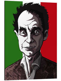 Aluminium print Italo Calvino, Writer