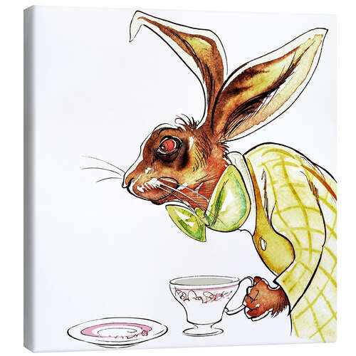 Lienzo The March Hare, Lewis Carroll, "Alice's Adventures in Wonderland"