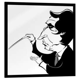 Akryylilasitaulu Caricature of Riccardo Muti, Conductor