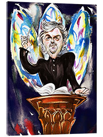 Akrylbillede Caricature of James MacMillan, Composer and Conductor