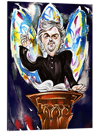 Quadro em alumínio Caricature of James MacMillan, Composer and Conductor