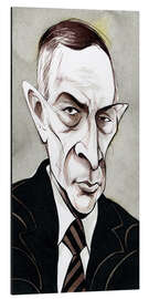 Aluminium print Caricature of Sergei Rachmaninov, Composer