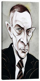 Canvastavla Caricature of Sergei Rachmaninov, Composer