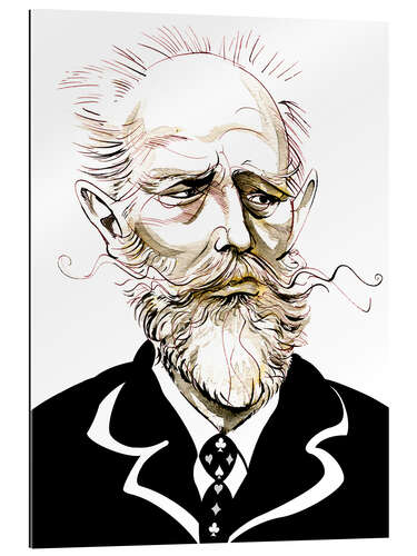 Gallery print Caricature of Pyotr Ilyich Tchaikovsky, Composer