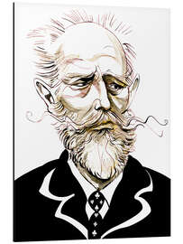 Magnettafel Karikatur von Pjotr Iljitsch Tschaikowski, Komponist