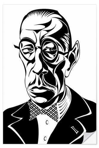 Selvklebende plakat Caricature of Igor Stravinsky, composer