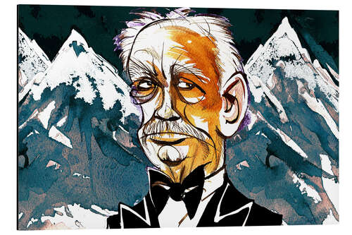 Cuadro de aluminio Caricature of Richard Strauss II