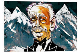 Foam board print Caricature of Richard Strauss II