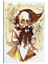 Tableau en aluminium Caricature of Charles Dickens