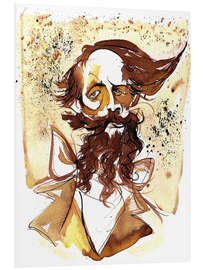 PVC print Caricature of Charles Dickens