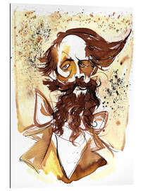 Quadro em plexi-alumínio Caricature of Charles Dickens