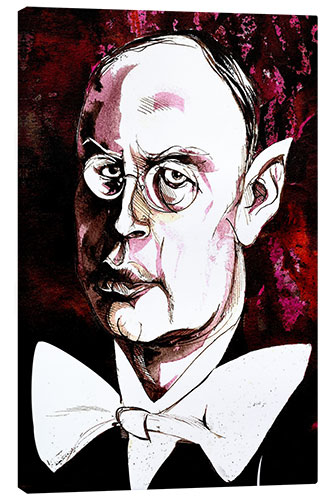 Canvas-taulu Caricature by Sergei Prokofiev, composer