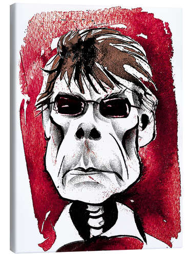 Canvas-taulu Caricature of Stephen King, author