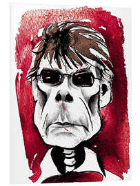 Tableau en PVC Caricature of Stephen King, author