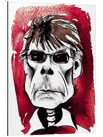 Magnettafel Karikatur von Stephen King, Schriftsteller