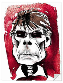 Wall sticker Caricature of Stephen King, author