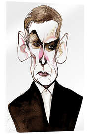 Stampa su vetro acrilico Caricature of Peter Capaldi, Actor and Director