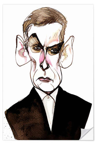 Vinilo para la pared Caricature of Peter Capaldi, Actor and Director