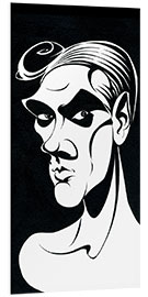 Foam board print Caricature of Adam Cooper, English Dancer