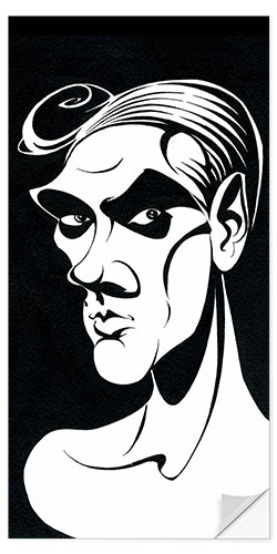 Selvklebende plakat Caricature of Adam Cooper, English Dancer