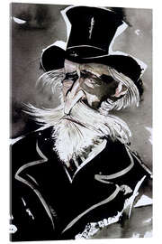 Acrylic print Caricature of Giuseppe Verdi, Composer