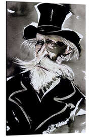 Tableau en aluminium Caricature of Giuseppe Verdi, Composer