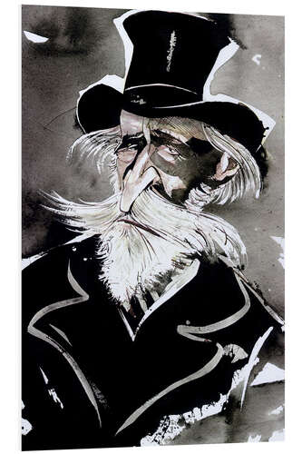 Foam board print Caricature of Giuseppe Verdi, Composer