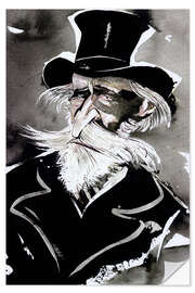 Naklejka na ścianę Caricature of Giuseppe Verdi, Composer