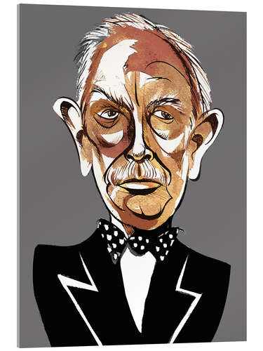 Obraz na szkle akrylowym Caricature of Richard Strauss I