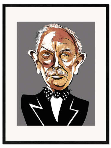 Framed art print Caricature of Richard Strauss I