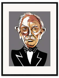 Plakat artystyczny premium w ramie Caricature of Richard Strauss I