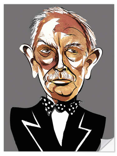 Vinilo para la pared Caricature of Richard Strauss I